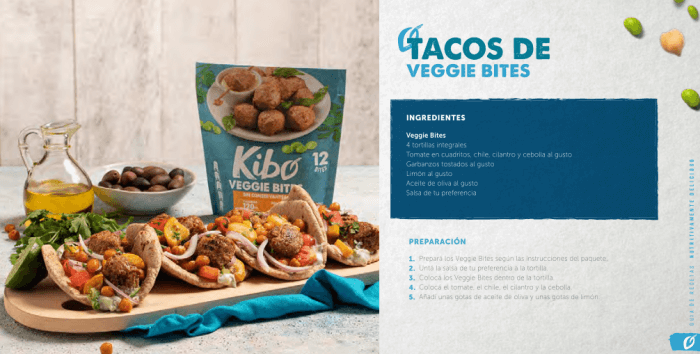 tacos de veggie bites